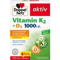 DOPPELHERZ Vitamin K2+D3 1000 I.E. Tabletten