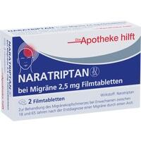 NARATRIPTAN Juta bei Migräne 2,5 mg Filmtabletten